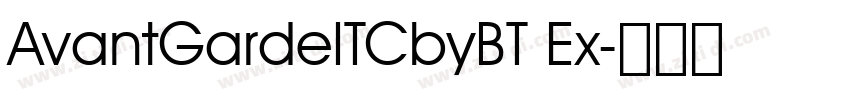 AvantGardeITCbyBT Ex字体转换